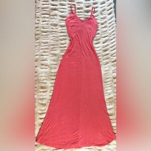 Mossimo Supply Co. - Coral Sleeveless Floor Length Maxi Dress